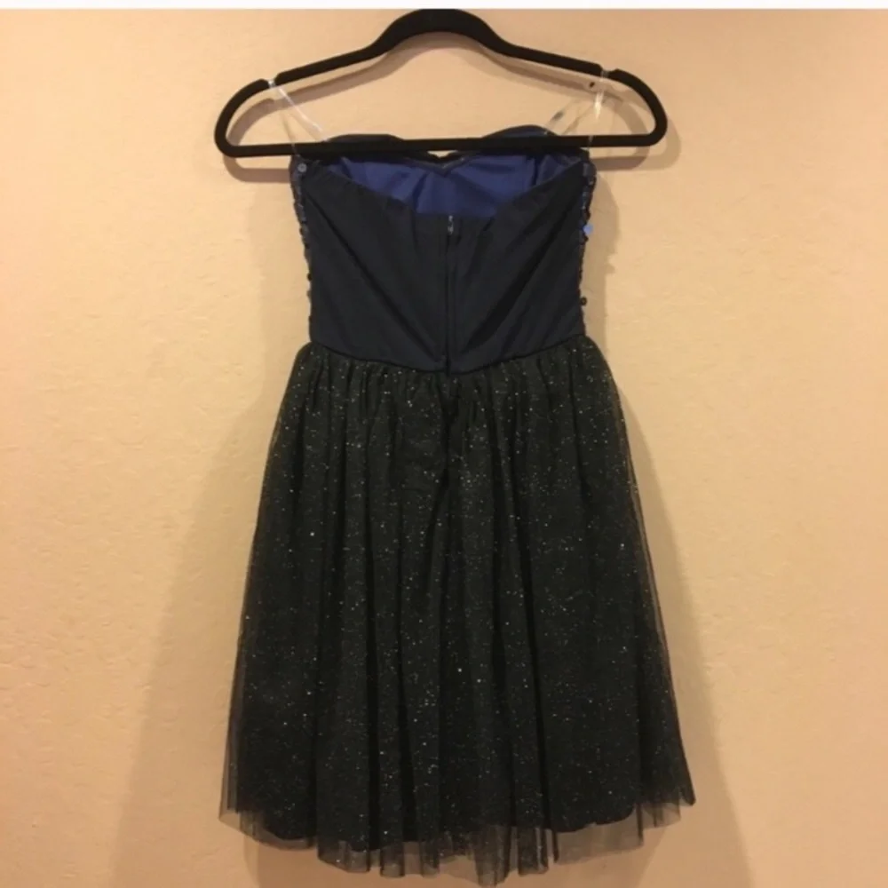 Party Sequins & Sparkle Strapless Tulle Dress - Picture 7 of 7